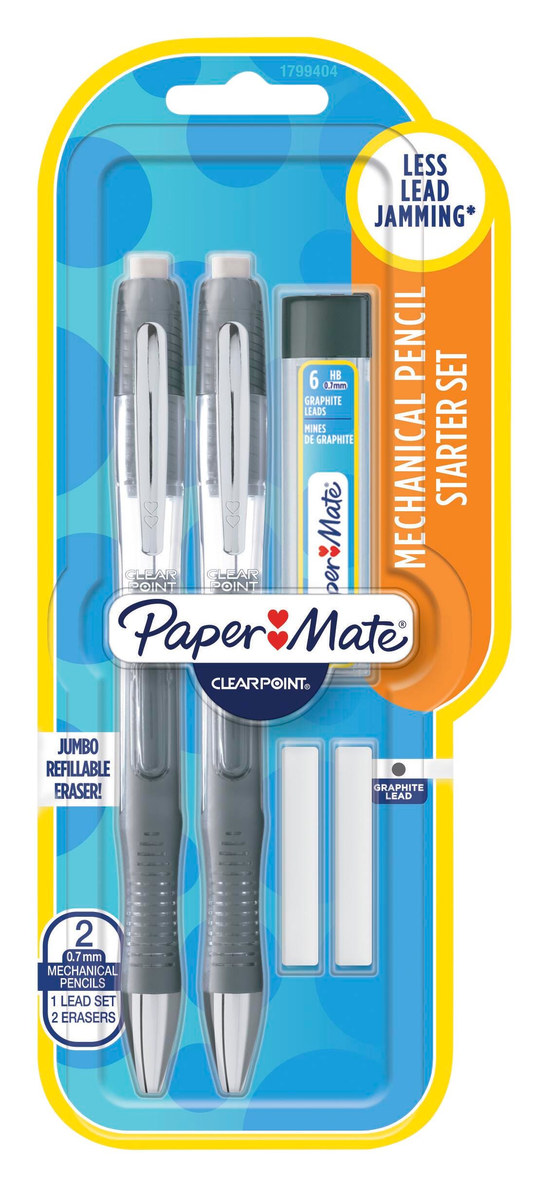 筆記具 Elite Paper Mate Clearpoint Elite Mechanical Pencil Starter Set, 0.7 mm Tips